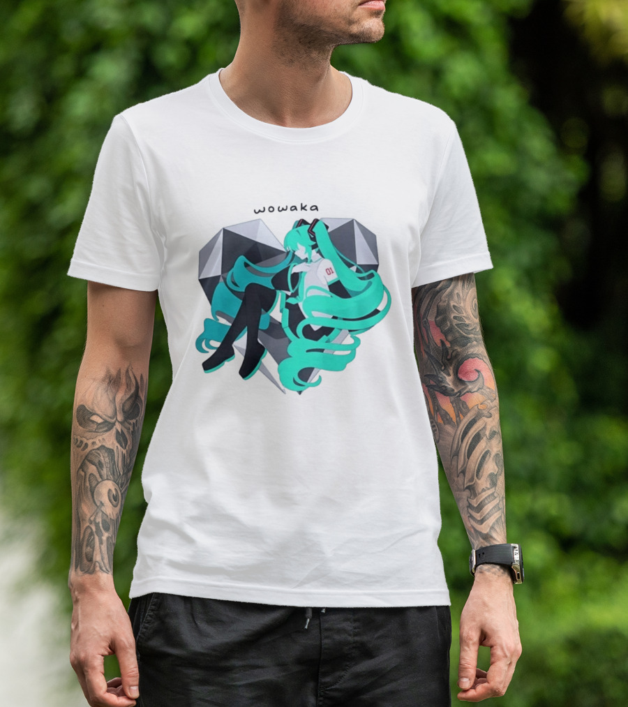 Wowaka 01 Hatsune Miku Heart Vocaloid Anime T-Shirt