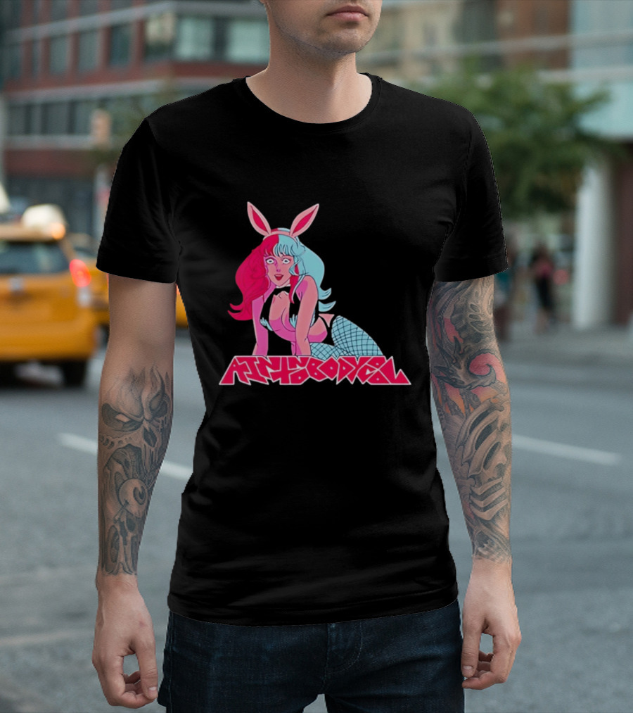 Ain't Nobody Anime Aesthetic Bunny Girl Vibrant Neon T-Shirt