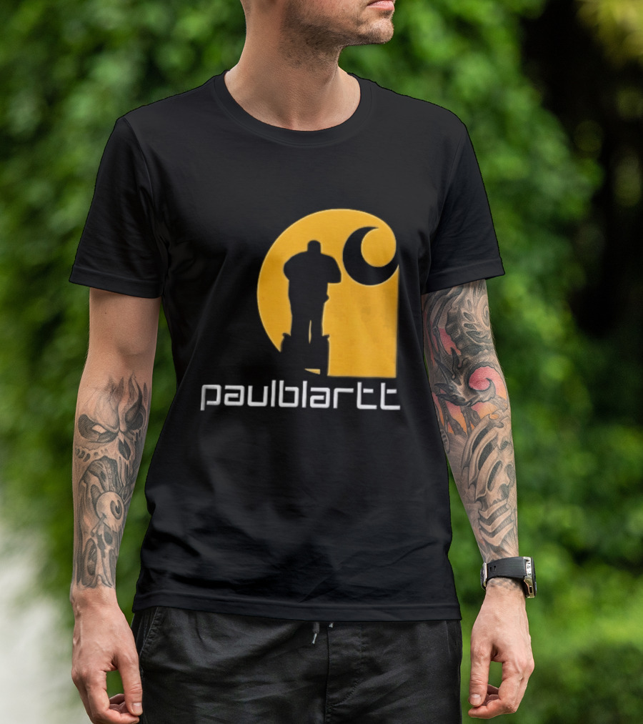 Paulblartt Security Guard Segway Yellow Swirl T-Shirt