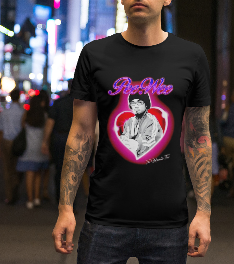 Pee Wee The Romantic Tour Heart Iconic Rap Hip Hop Artist T-Shirt