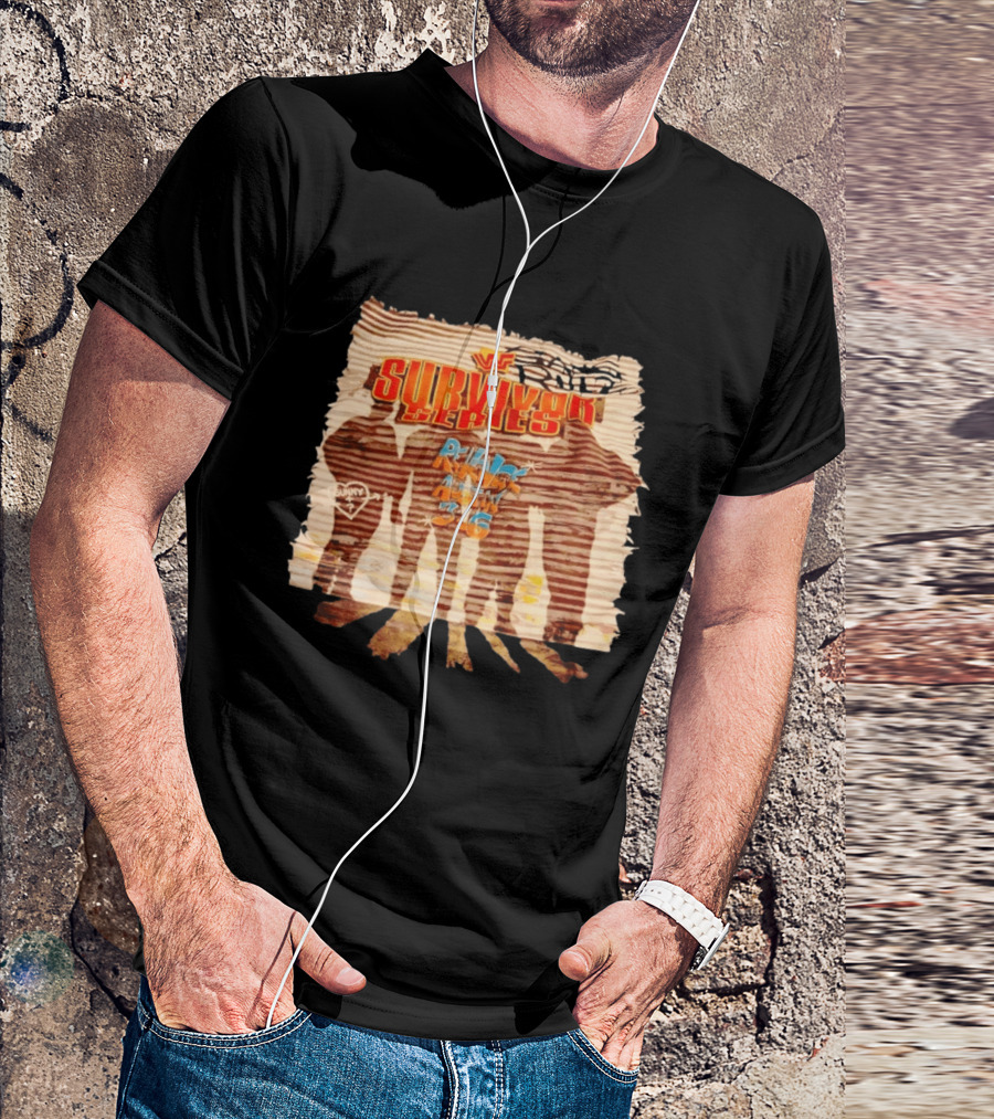 WWF Survivor Series Revenge Austin 3 16 Silhouette Vintage WWE 90s T-Shirt