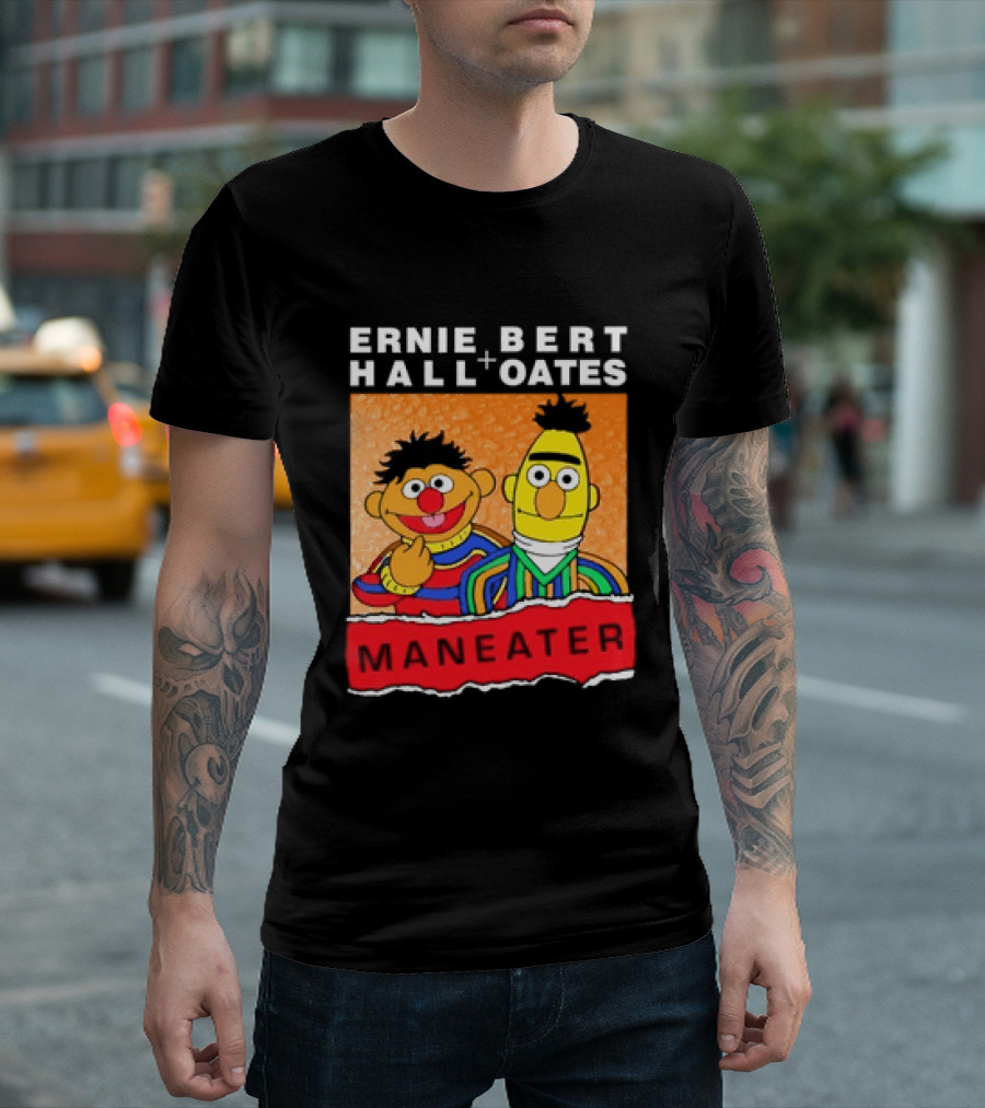 Ernie Bert Hall Oates Maneater Muppets T-Shirt
