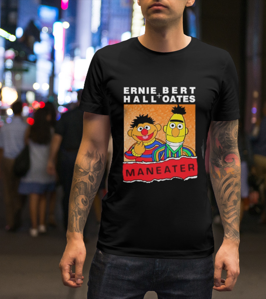 Ernie Bert Hall Oates Maneater Muppets T-Shirt