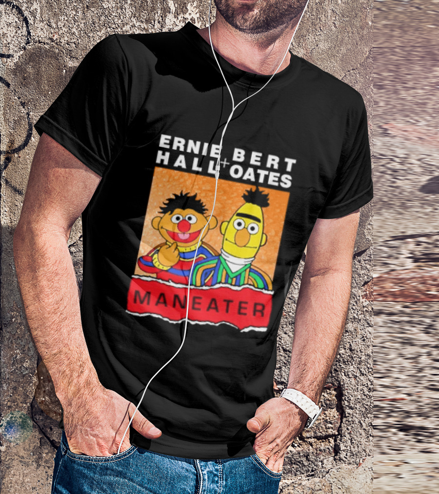 Ernie Bert Hall Oates Maneater Muppets T-Shirt