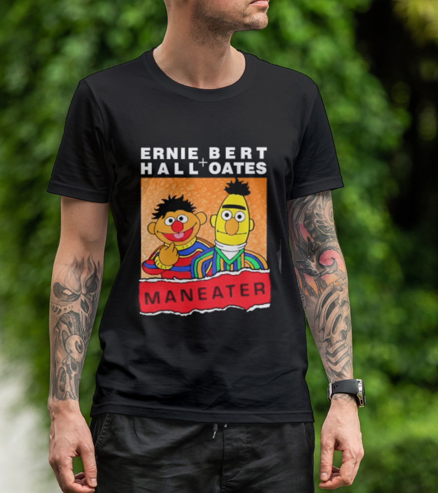 Ernie Bert Hall Oates Maneater Muppets T-Shirt