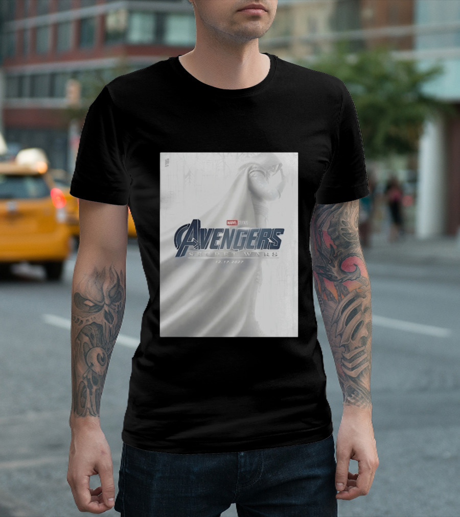 Marvel Studios Avengers Secret Wars Doctor Doom 12.17.2027 T-Shirt