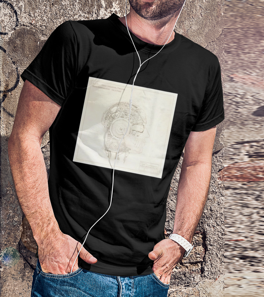 VisionQuest JIM Joule Individual Machine Head Blueprint Drawing T-Shirt