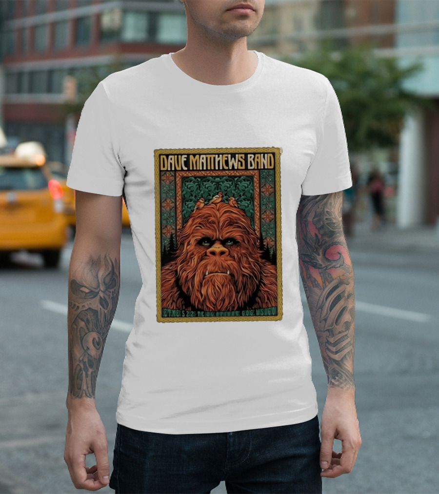 Dave Matthews Band September 5 2026 The Coca Cola Amphitheatre George WA I Go Bigfoot T-Shirt