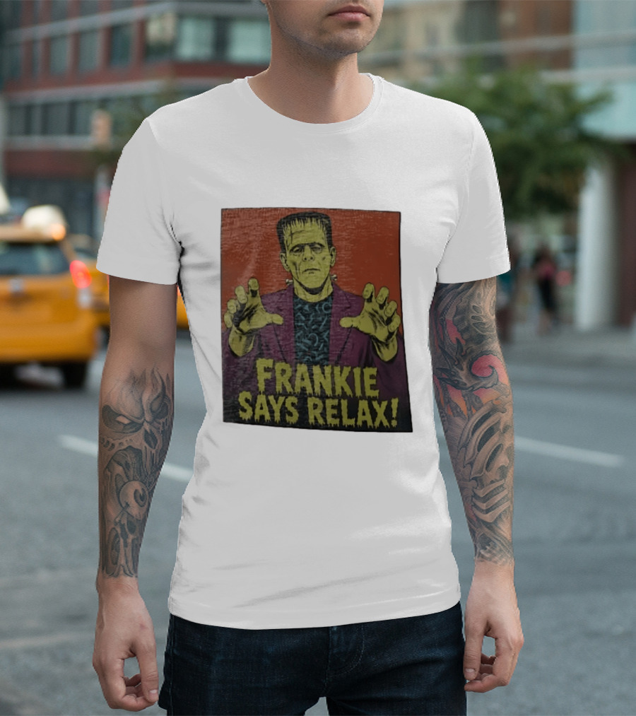 Frankenstein Frankie Says Relax Vintage Horror T-Shirt