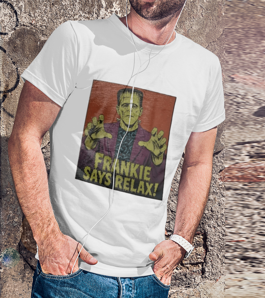 Frankenstein Frankie Says Relax Vintage Horror T-Shirt