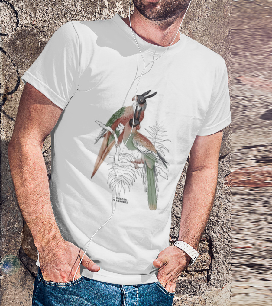 Gemini Useless Treasures Parrots With Palm Leaves T-Shirt