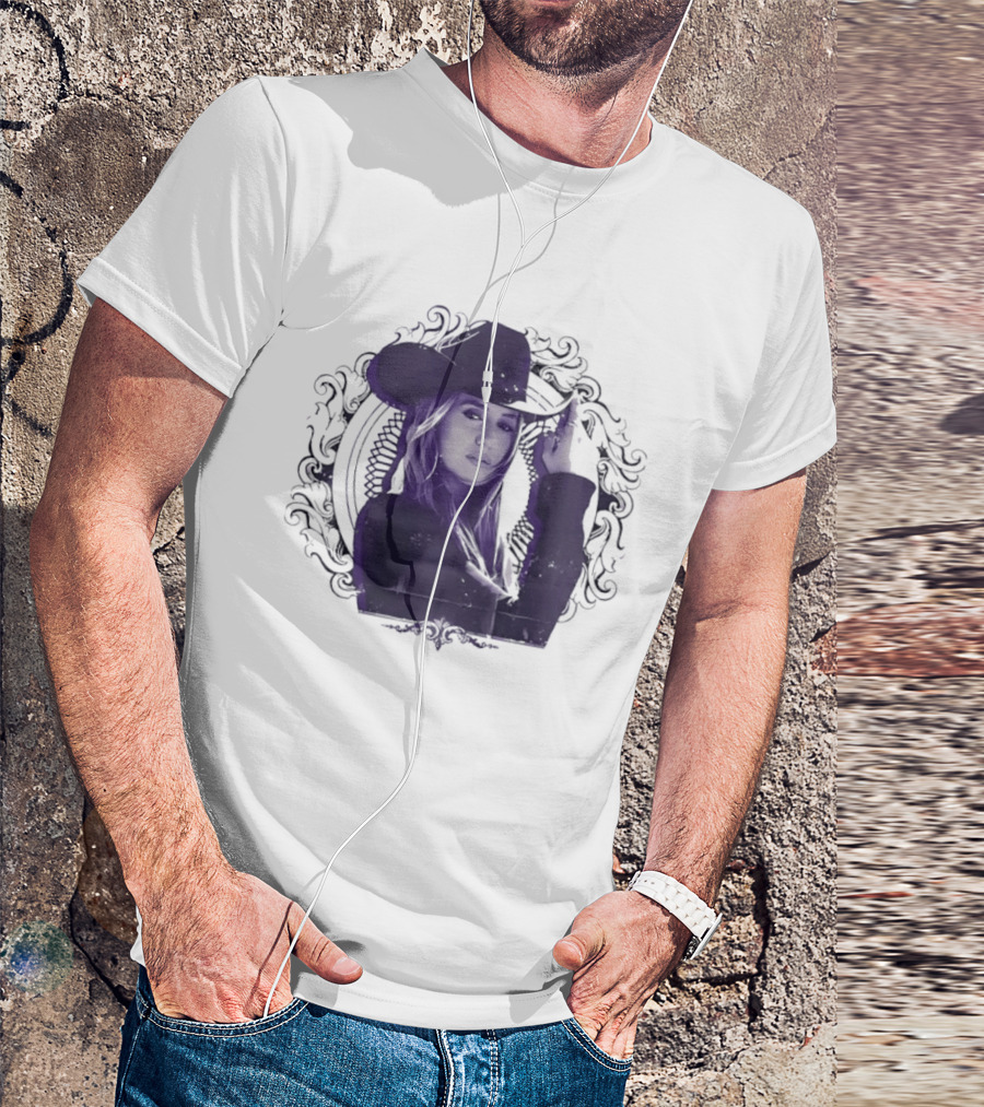 Lainey Wilson Distressed Western Style Country Music Hat T-Shirt