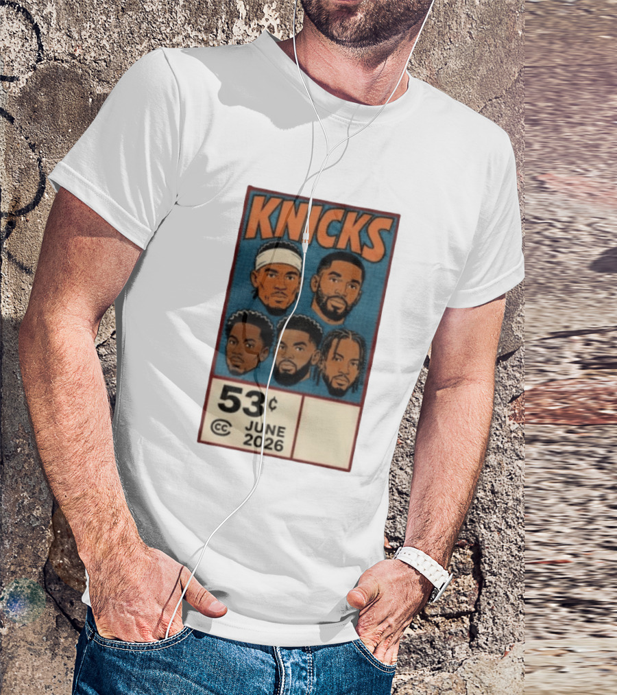 New York Knicks 53¢ Starting 5 June 2026 NBA T-Shirt