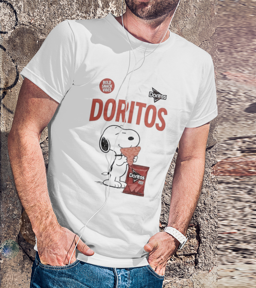 Snoopy Doritos Snack Vibes With Peanuts Cartoon T-Shirt