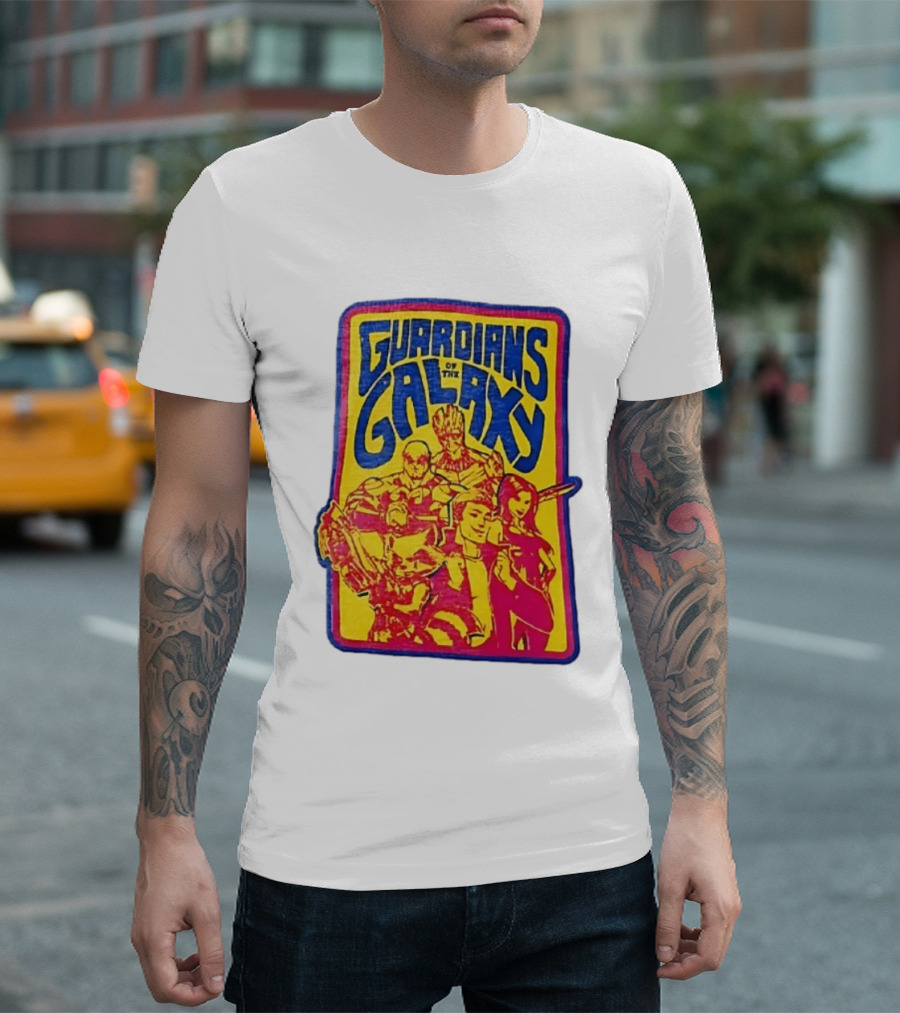 Guardians Of The Galaxy Star Lord Groot Rocket Drax Gamora Marvel T-Shirt