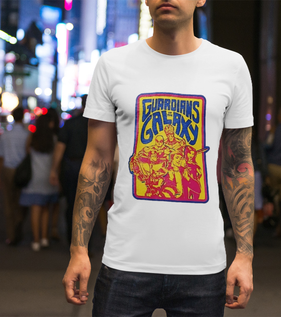 Guardians Of The Galaxy Star Lord Groot Rocket Drax Gamora Marvel T-Shirt