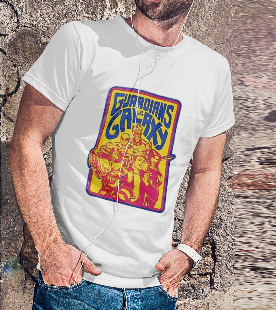 Guardians Of The Galaxy Star Lord Groot Rocket Drax Gamora Marvel T-Shirt