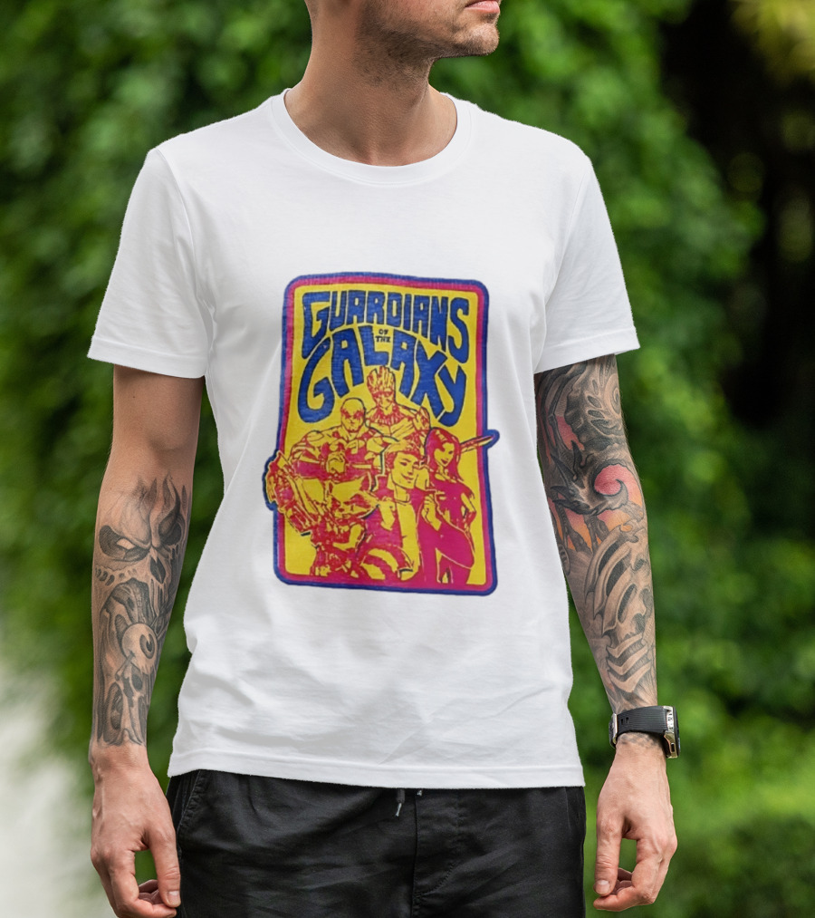 Guardians Of The Galaxy Star Lord Groot Rocket Drax Gamora Marvel T-Shirt