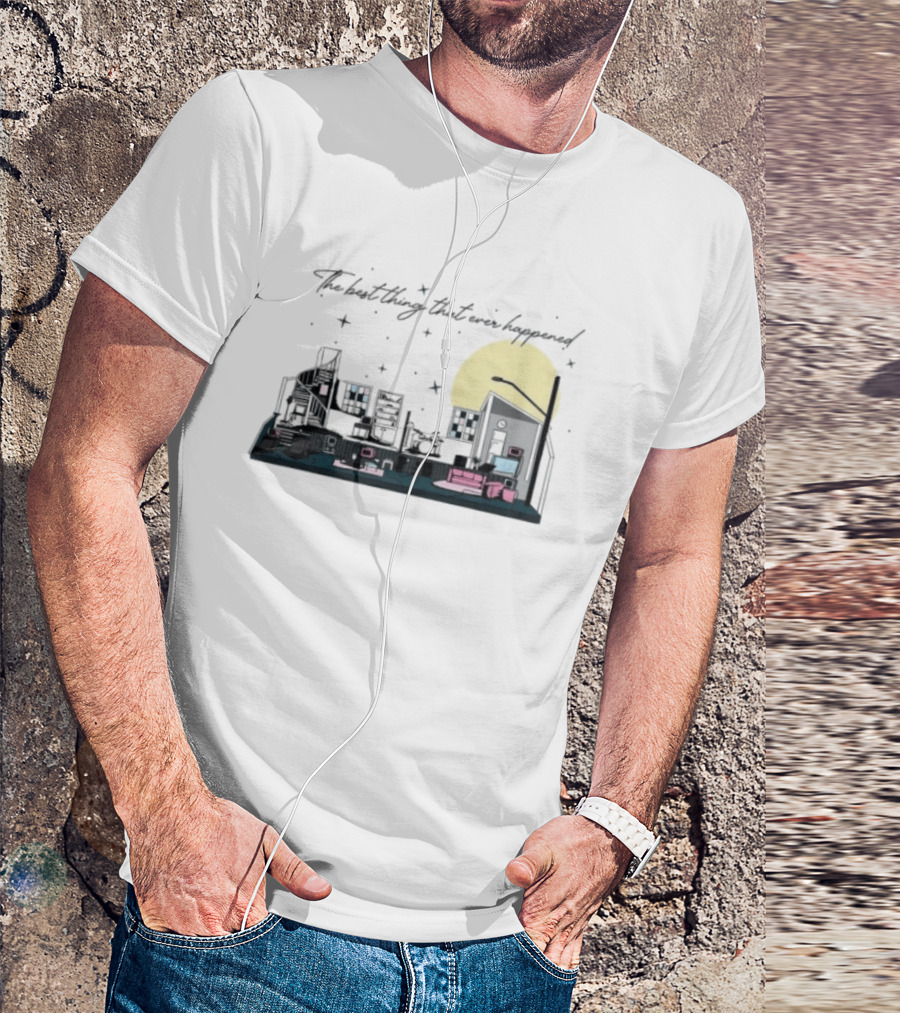 The Best Thing That Ever Happened Cityscape Moon And Stars T-Shirt