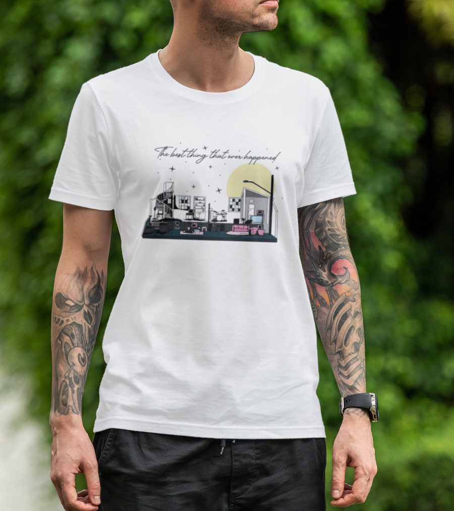 The Best Thing That Ever Happened Cityscape Moon And Stars T-Shirt