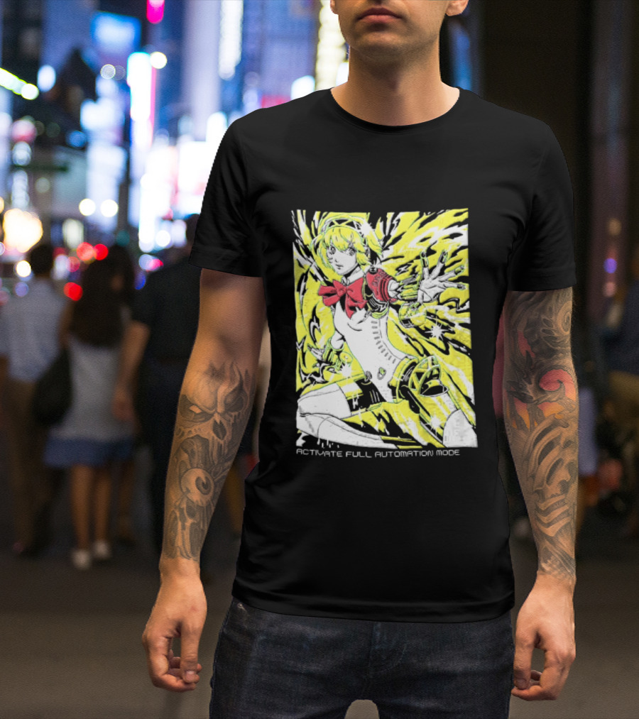 Aigis Persona 3 SEES Activate Full Automation Mode T-Shirt