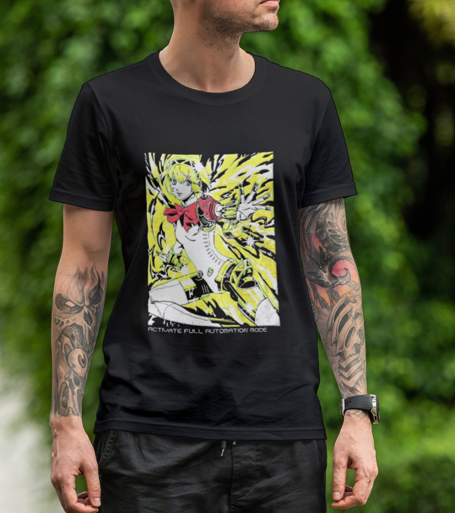 Aigis Persona 3 SEES Activate Full Automation Mode T-Shirt