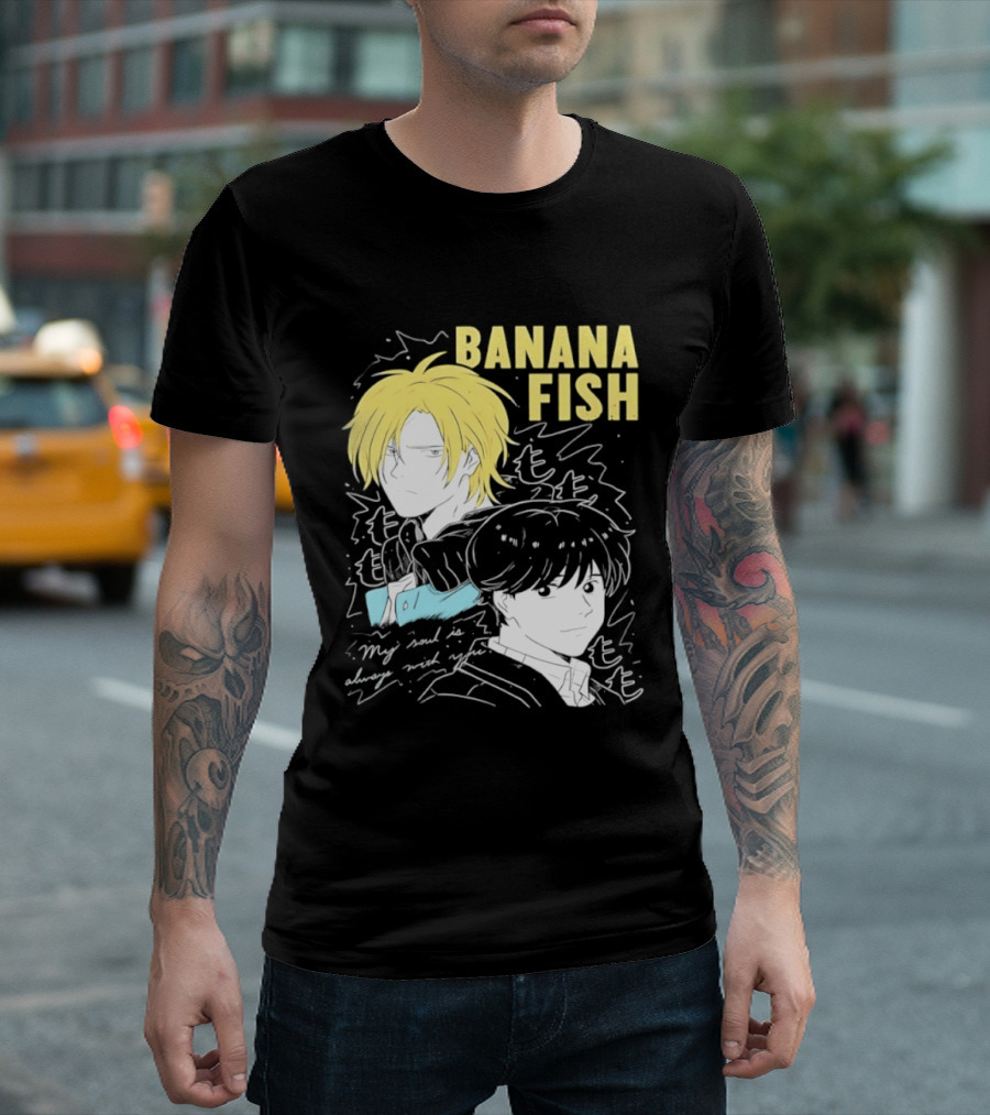 Banana Fish Ash And Eiji My Soul Is Always With You Anime Duo T-Shirt