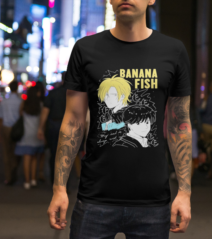 Banana Fish Ash And Eiji My Soul Is Always With You Anime Duo T-Shirt