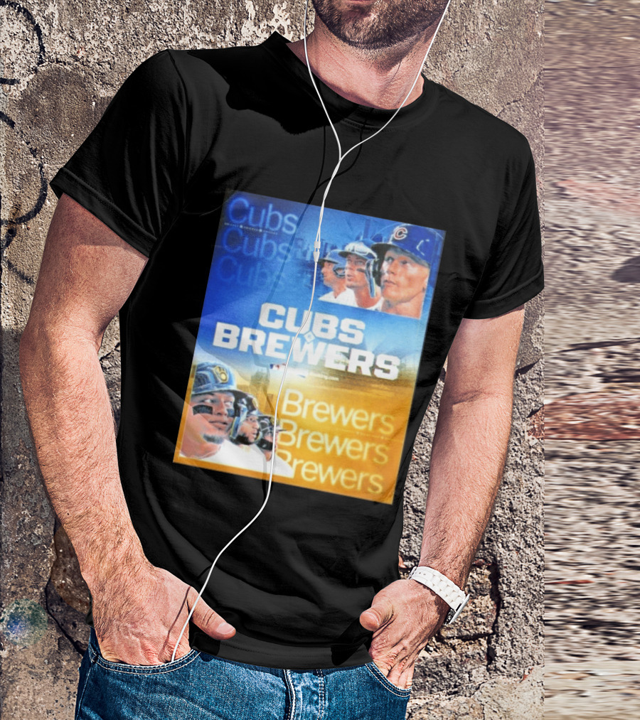 Chicago Cubs Brewers MLB Rivalry Matchup Highlights T-Shirt