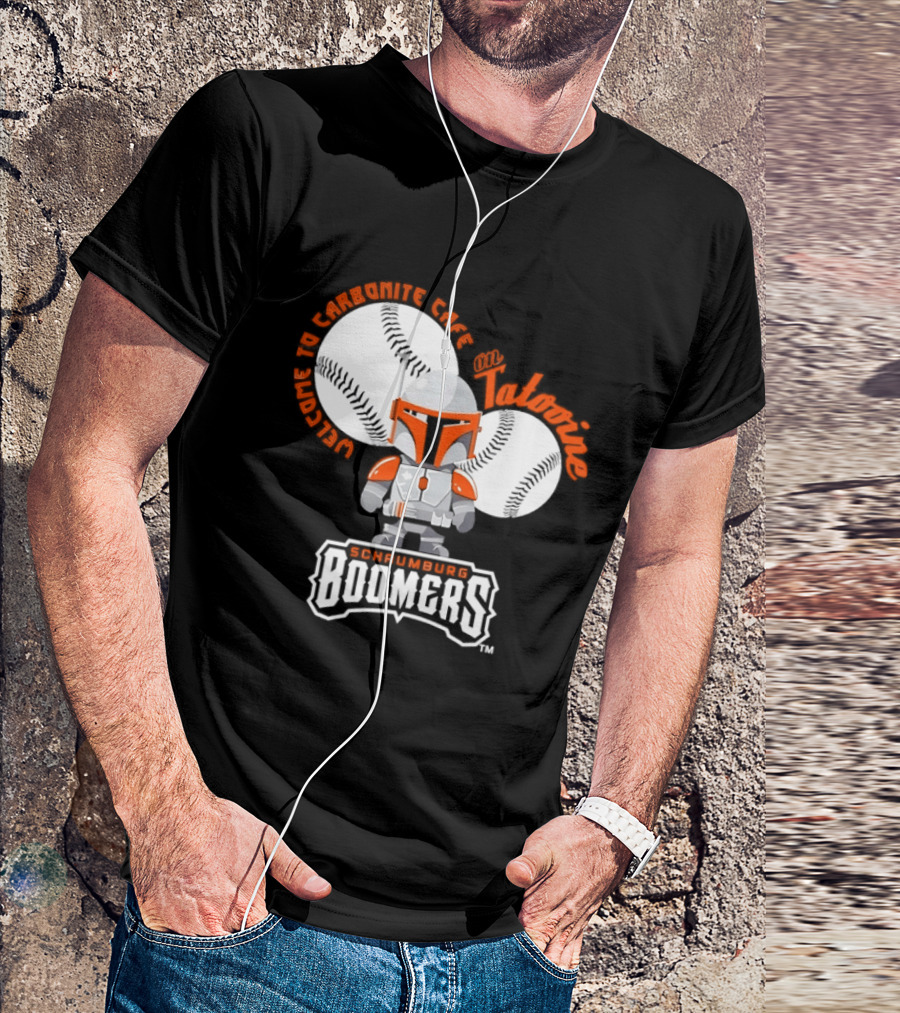 Schaumburg Boomers Welcome To Carbonite Café With Baseball And Armor T-Shirt