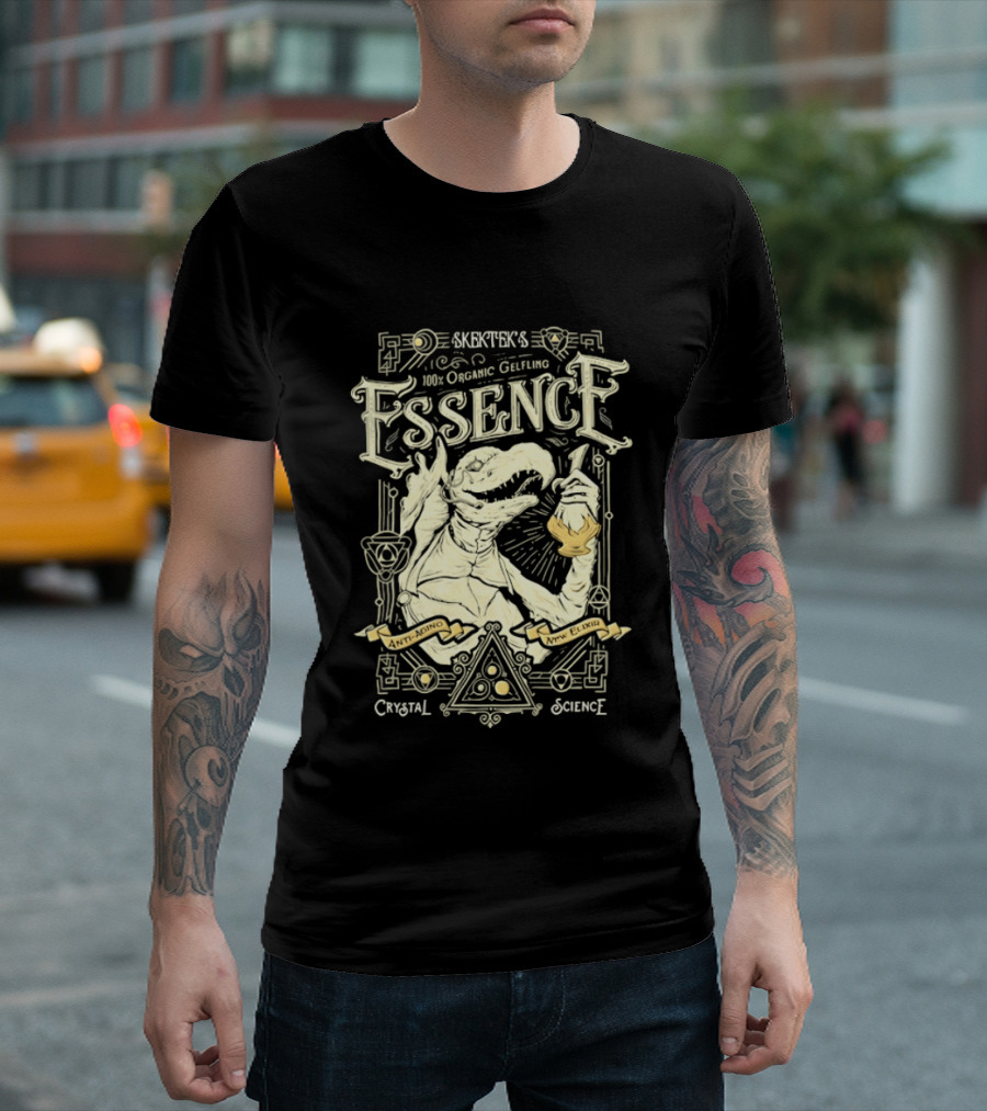 SkekTek's 100 Percent Organic Gelfling Essence Anti Aging New Elixir Crystal Science T-Shirt