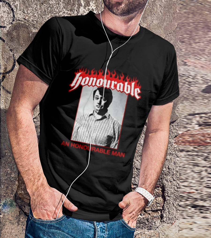 Honourable An Honourable Man Mark Corrigan Flames Frame T-Shirt