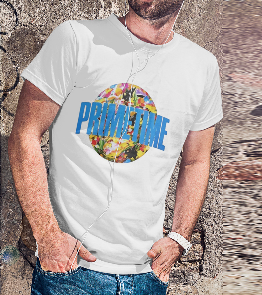 PRIMETIME Bright Floral Colorful T-Shirt