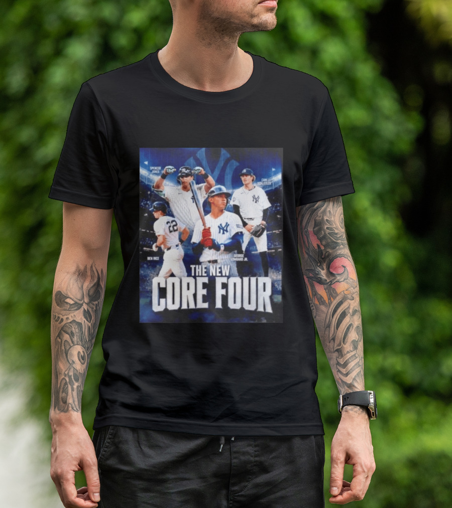 Spencer Jones Ben Rice George Lombard Jr Cam Schlittler The New Core Four NY Yankees T-Shirt