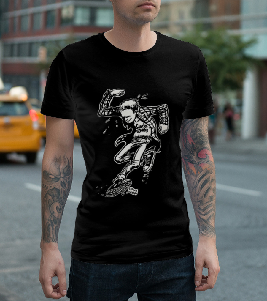 Jerks Shawn Kerri Cartoon Skanking Punk Guy Plaid Flannel T-Shirt