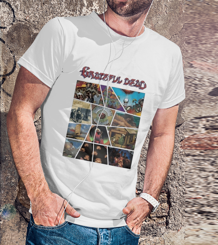 Grateful Dead Iconic Album Covers And Music History T-Shirt