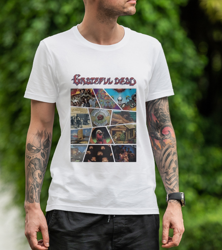 Grateful Dead Iconic Album Covers And Music History T-Shirt
