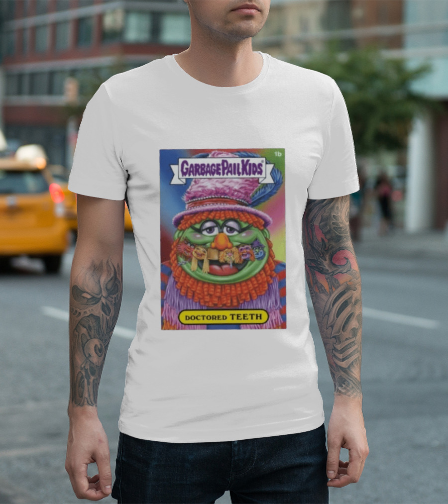 Garbage Pail Kids Doctored Teeth Muppets Mashup T-Shirt