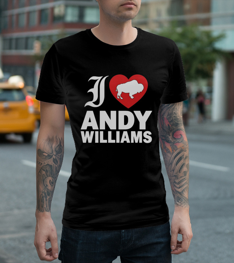 Andy Williams 2026 I Heart Buffalo T-Shirt
