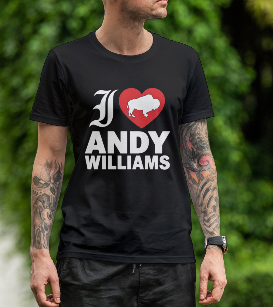 Andy Williams 2026 I Heart Buffalo T-Shirt