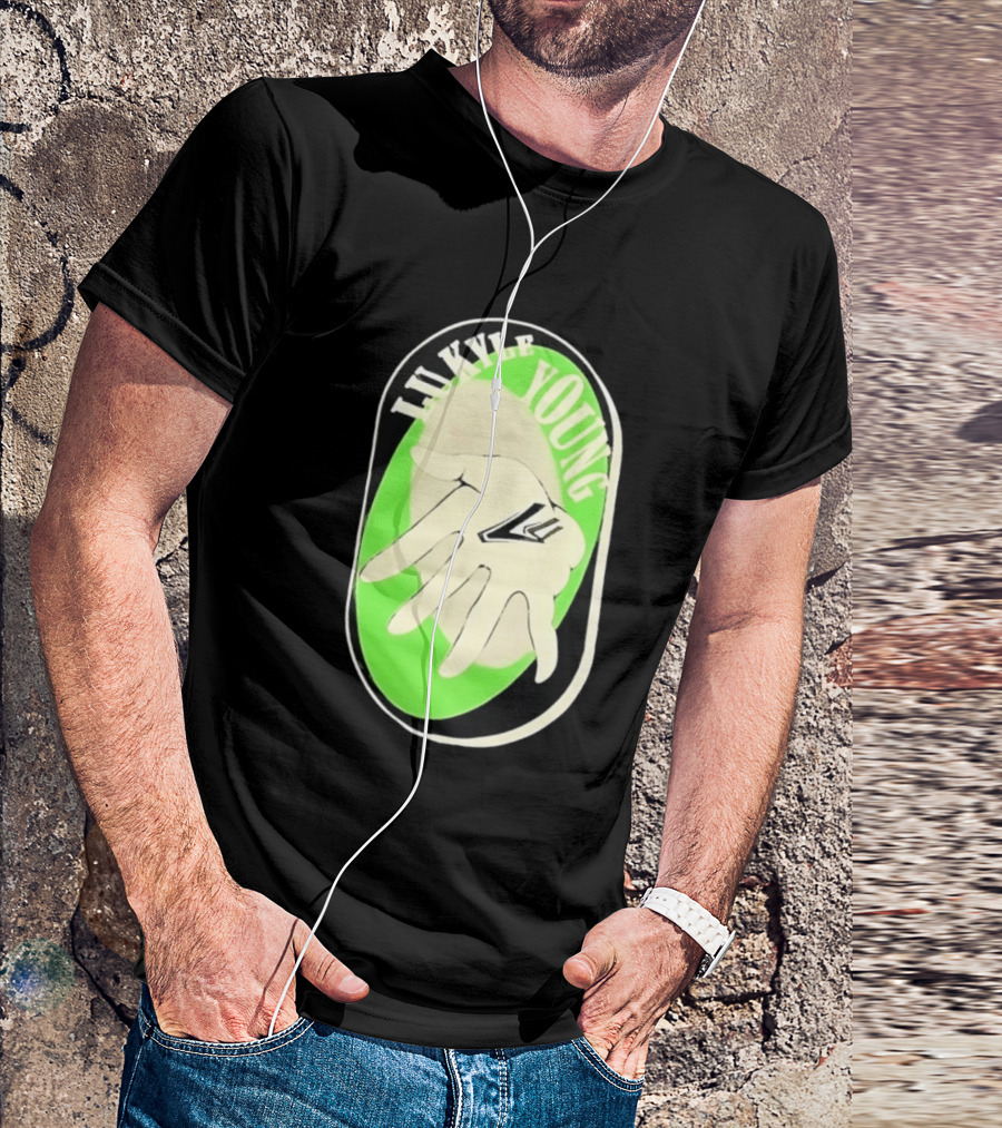 Lukyle Young Hand With Emblem In Green Oval T-Shirt