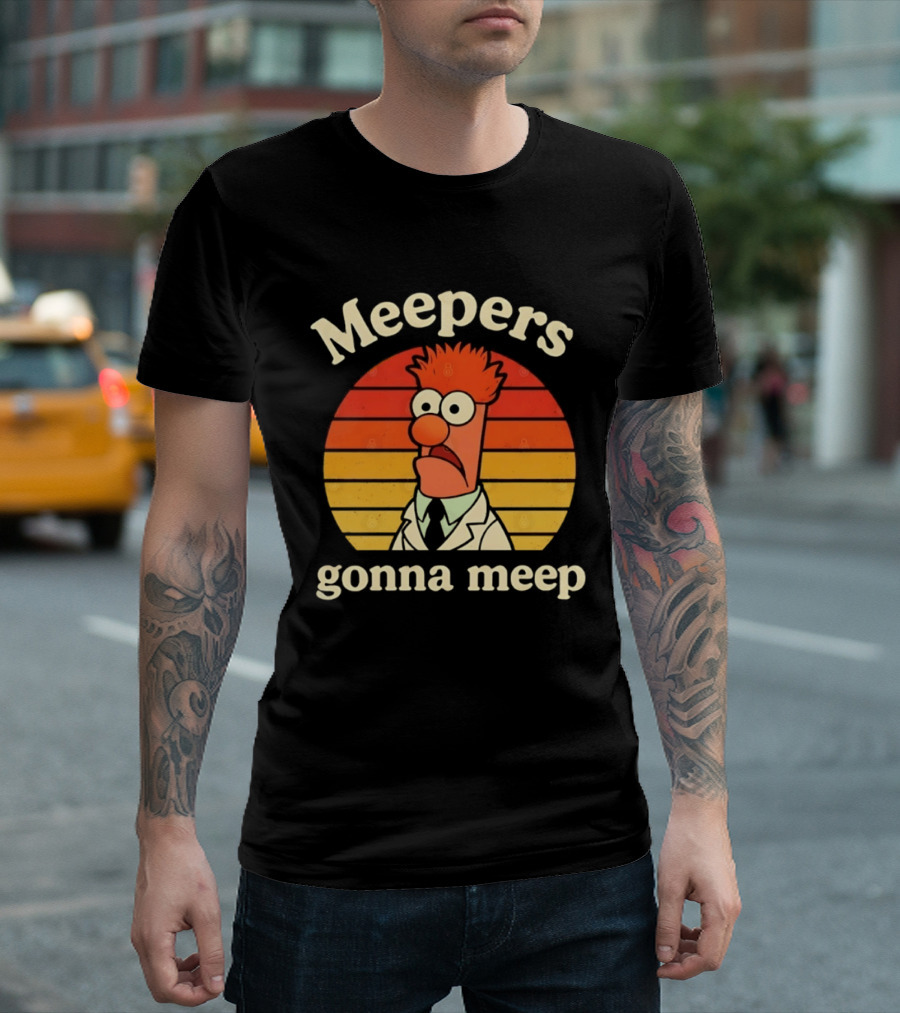 Meepers Gonna Meep Beaker Retro Muppets T-Shirt