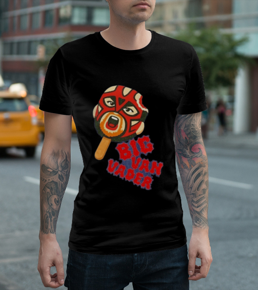 Big Van Vader Popsicle Wrestling WWE WCW Classic Style Retro Trend T-Shirt
