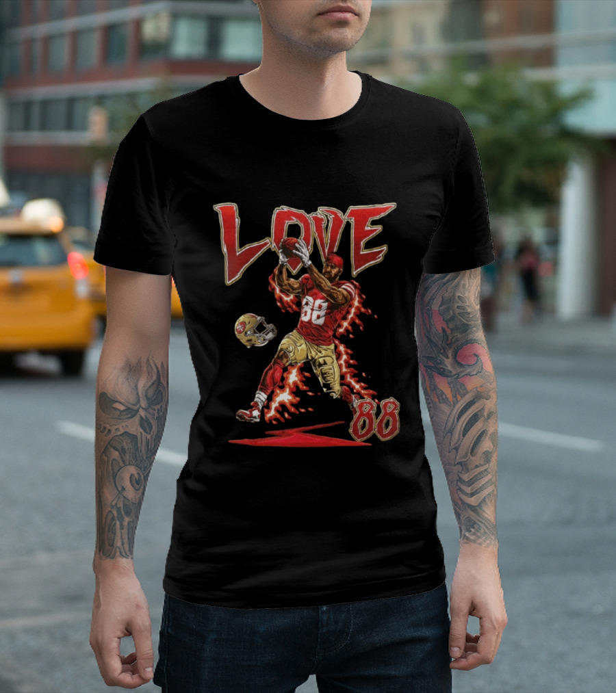 Marquise Goodwin San Francisco 49ers Number 88 Catching Football Love T-Shirt