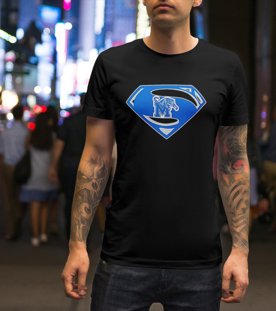 Superman Memphis Tigers NCAA College Basketball T-Shirt