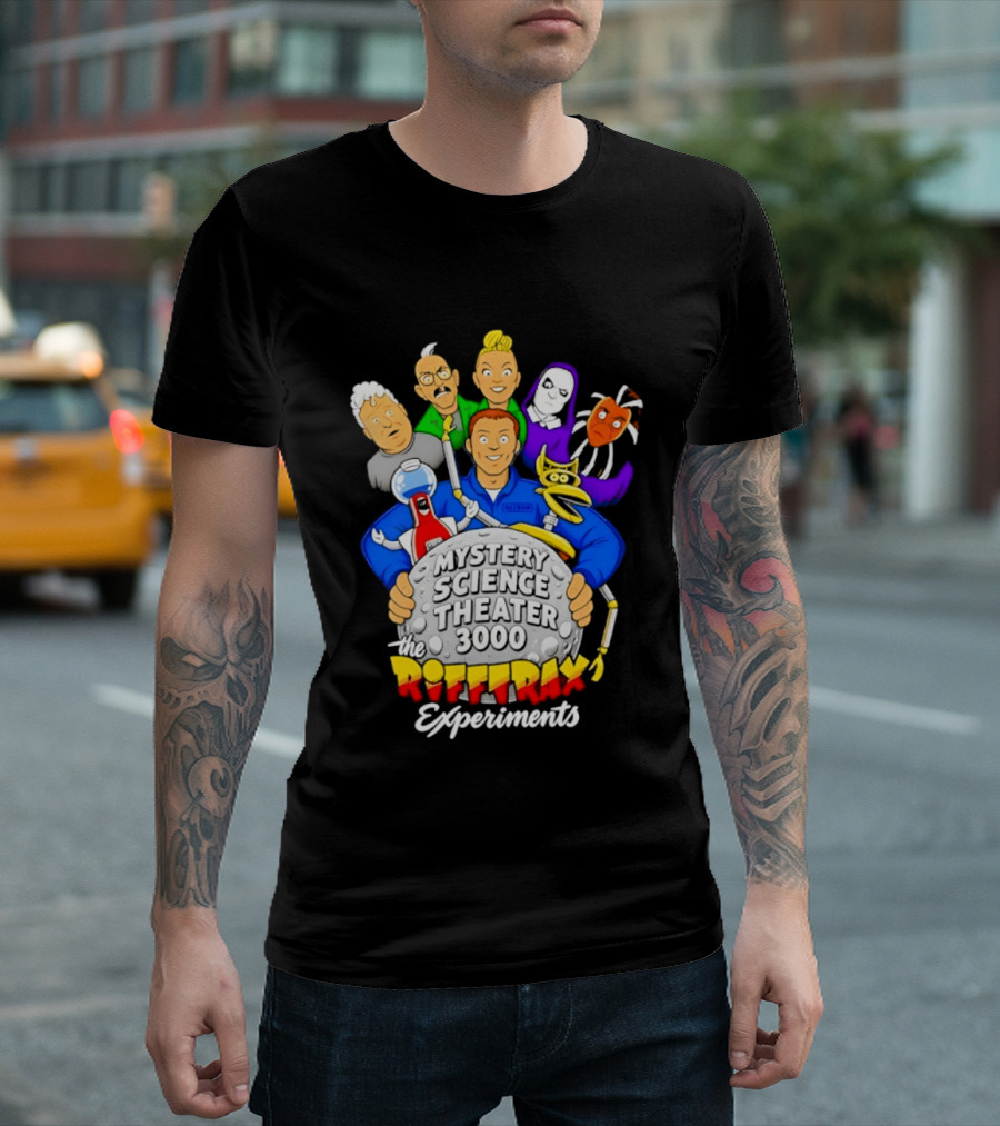 Mystery Science Theater 3000 RiffTrax Experiments With Iconic Robots And Characters T-Shirt