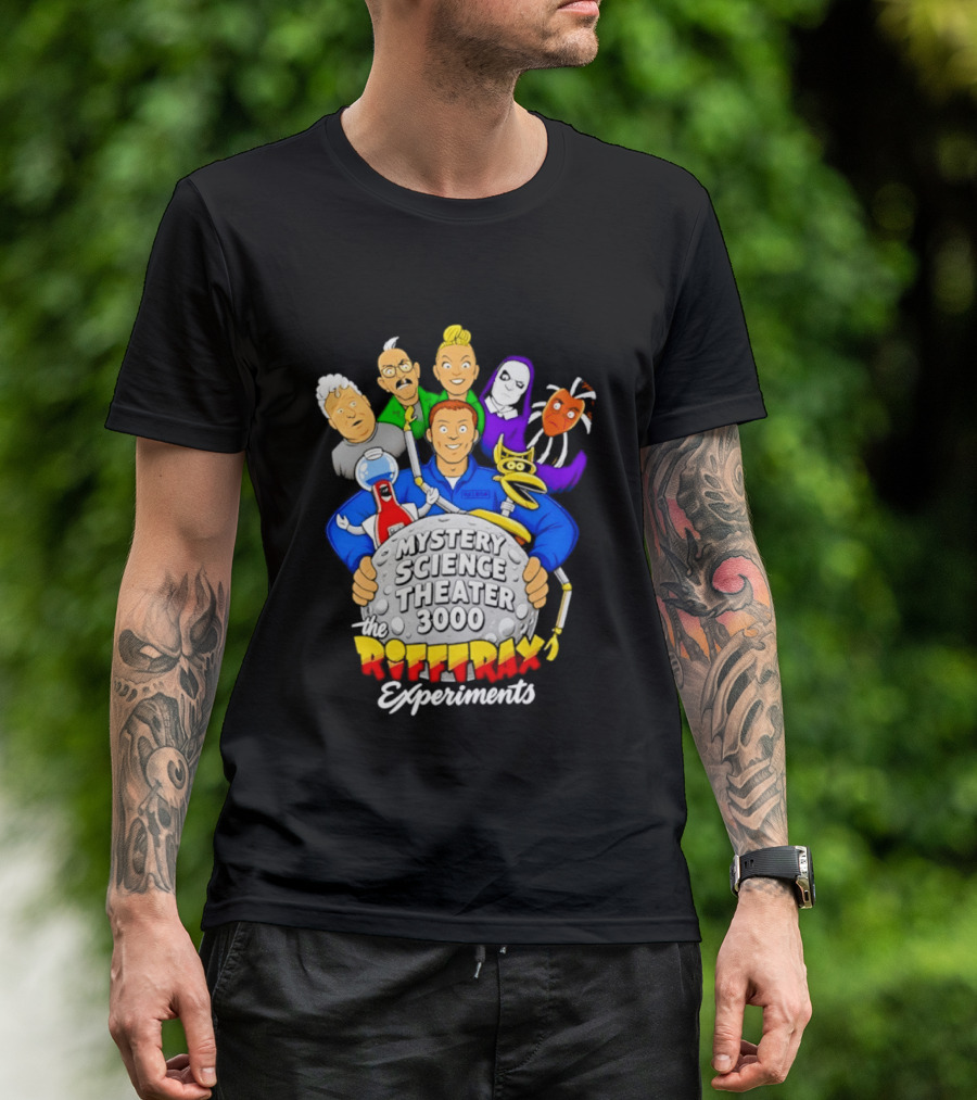 Mystery Science Theater 3000 RiffTrax Experiments With Iconic Robots And Characters T-Shirt