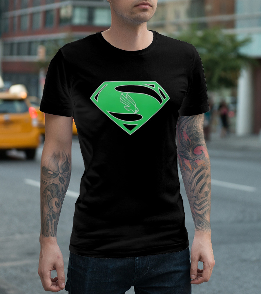 North Texas Mean Green UNT Superman T-Shirt
