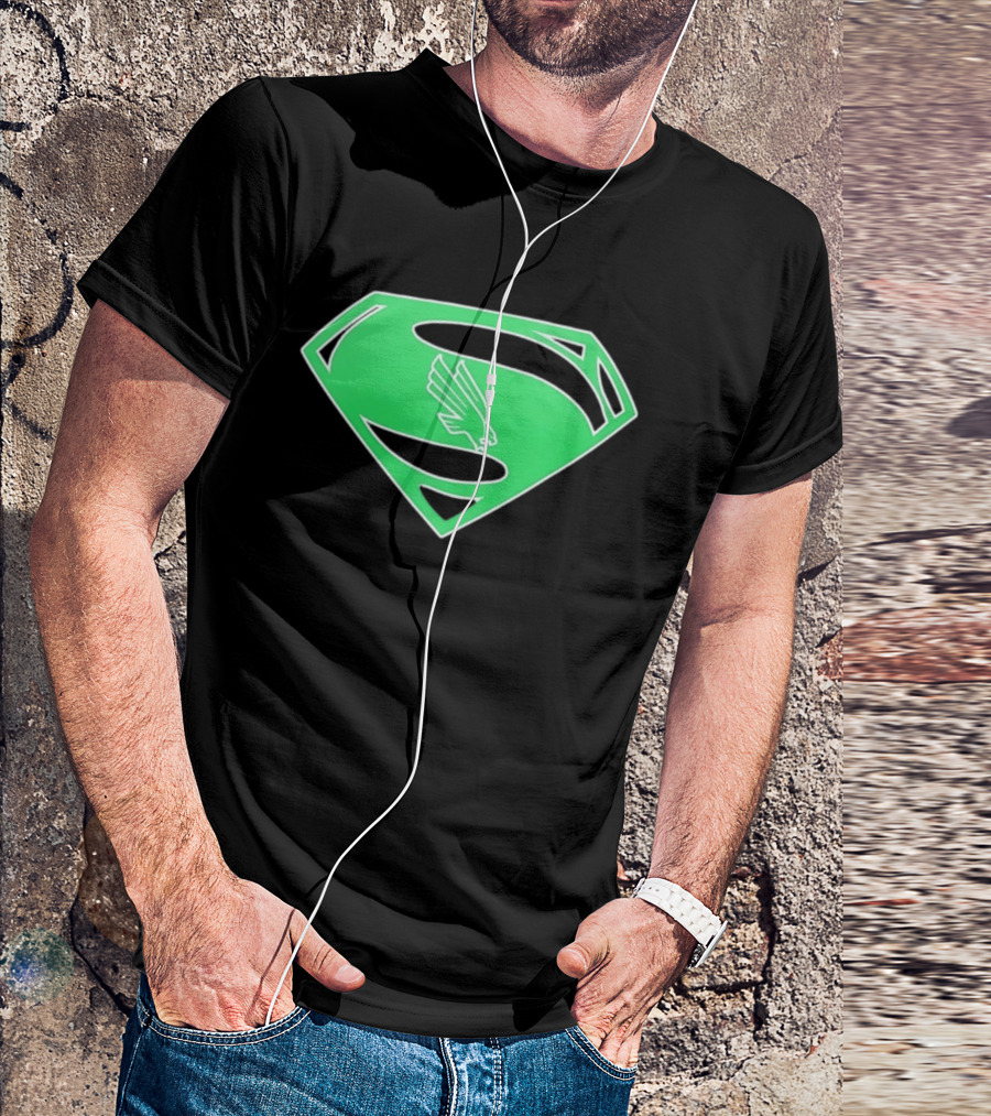 North Texas Mean Green UNT Superman T-Shirt