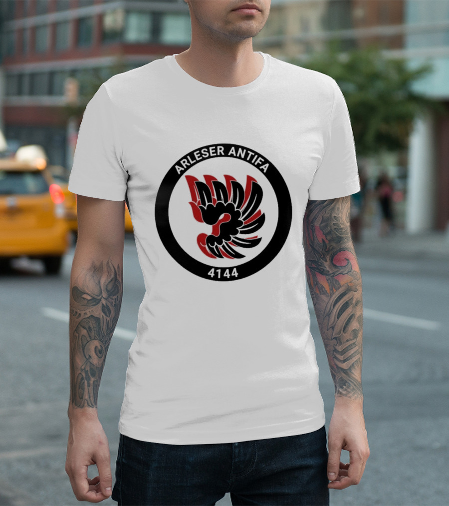 Arleser Antifa Arlesheim 4144 Black Red Fist T-Shirt